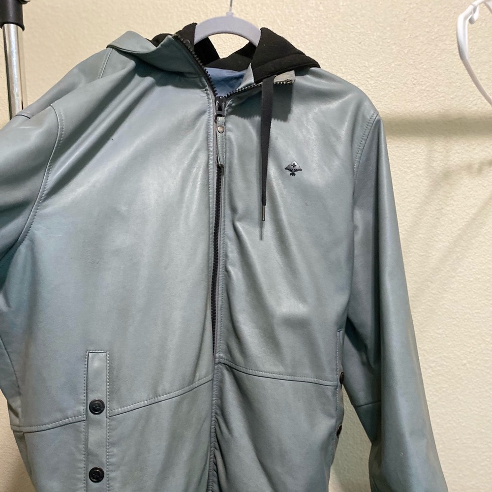 LRG gray leather men’s jacket